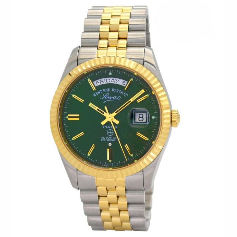 West End 6868.20.3330Y Men’s Classics Automatic Champagne/Green Dial Watch