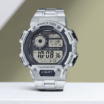 Casio AE1400WHD-1AV Men’s Quartz Illuminator World Time Stainless Watch