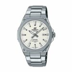 Casio EFR-S108D-7AVUDF MEN’S Edifice White Dial Stainless Steel Bracelet Watch