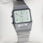 Casio AQ-800E-7A2 Men’s Vintage Analog-Digital Stainless Steel Watch