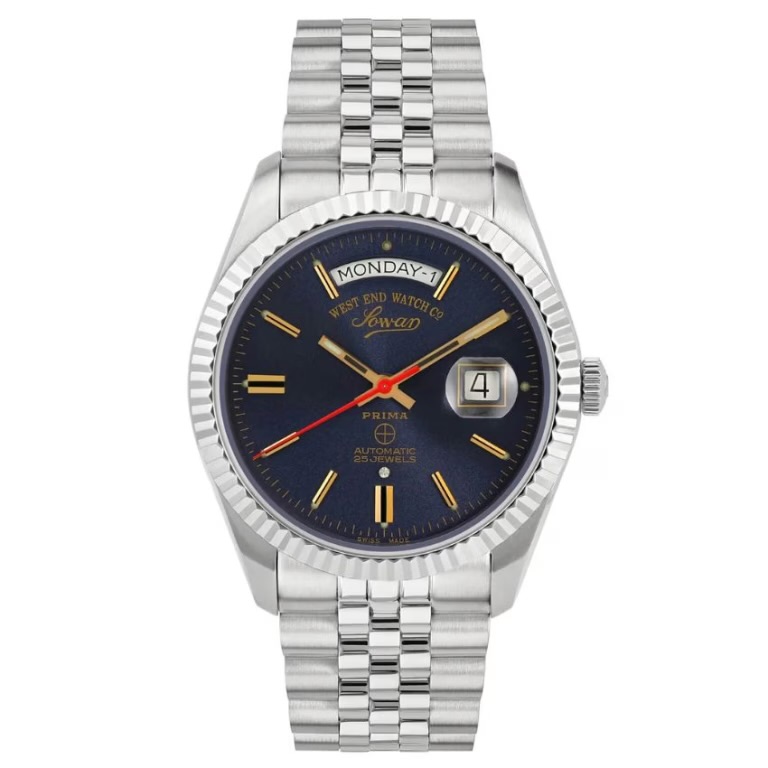 West End 6868.10.3226R Men’s Automatic Blue Dial Silver Tone Case Watch