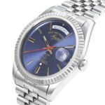 West End 6868.10.3226R Men’s Automatic Blue Dial Silver Tone Case Watch