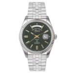 West End 6868.10.3330Y Men’s Classics XL Automatic Sunray Green Dial Watch
