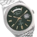 West End 6868.10.3330Y Men’s Classics XL Automatic Sunray Green Dial Watch