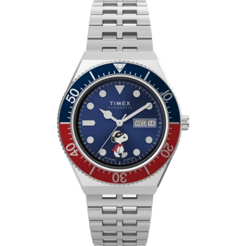 Timex TW2W47500 M79 Automatic X Peanuts 40mm Stainless Steel Bracelet Watch