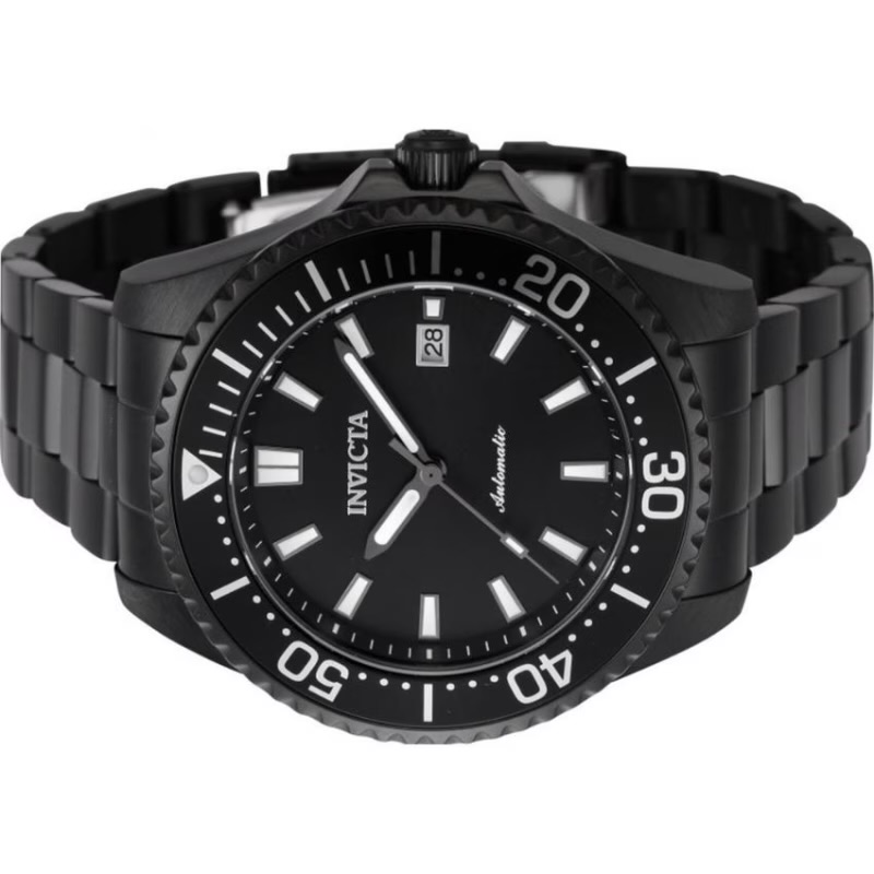 Invicta INV46646 Men’s Pro Diver Automatic Black Stainless Steel Watch