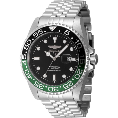 Invicta 48387 Men’s Pro Diver Black Dial Green/Black Bezel Watch