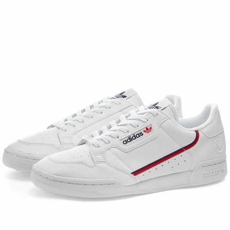 Adidas Continental 80 Vegan White Collegiate Navy Scarlet