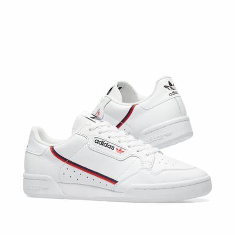 Adidas Continental 80 Vegan White Collegiate Navy Scarlet