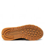 Reebok Classic Leather Black Gum Sole Casual Mens Sneakers