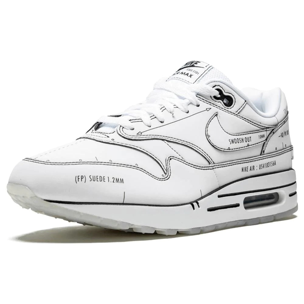 NIKE AIR MAX 1 ‘SKETCH SCHEMATIC – WHITE’