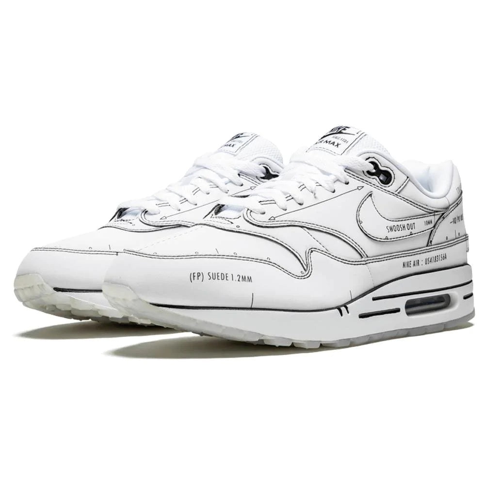 NIKE AIR MAX 1 ‘SKETCH SCHEMATIC – WHITE’
