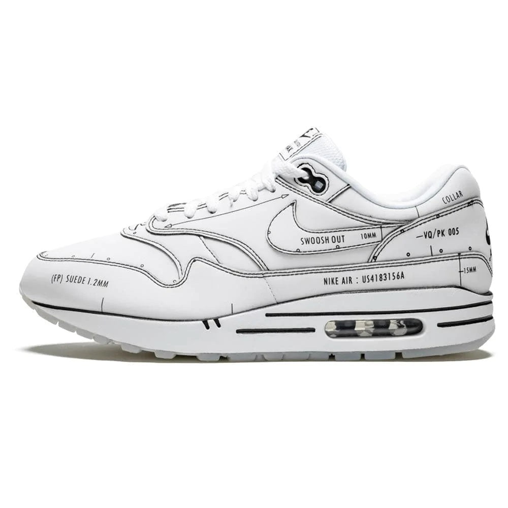 NIKE AIR MAX 1 ‘SKETCH SCHEMATIC – WHITE’