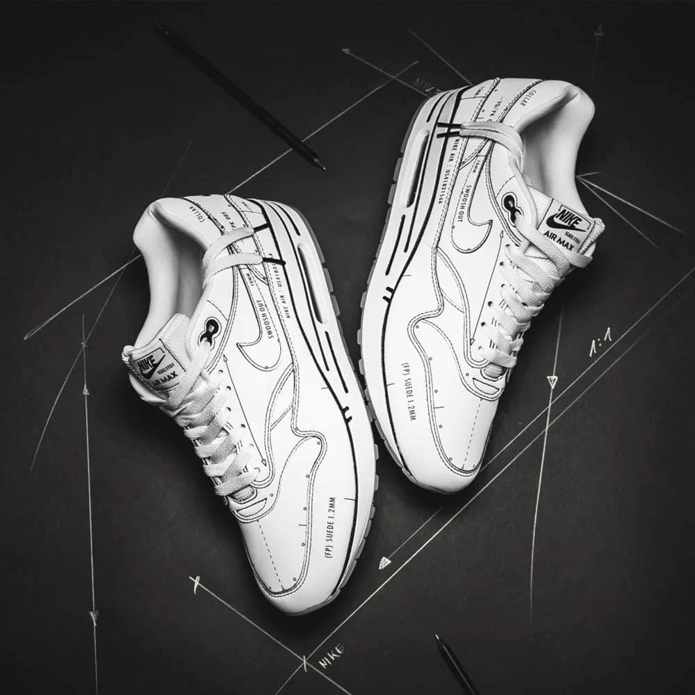 NIKE AIR MAX 1 ‘SKETCH SCHEMATIC – WHITE’