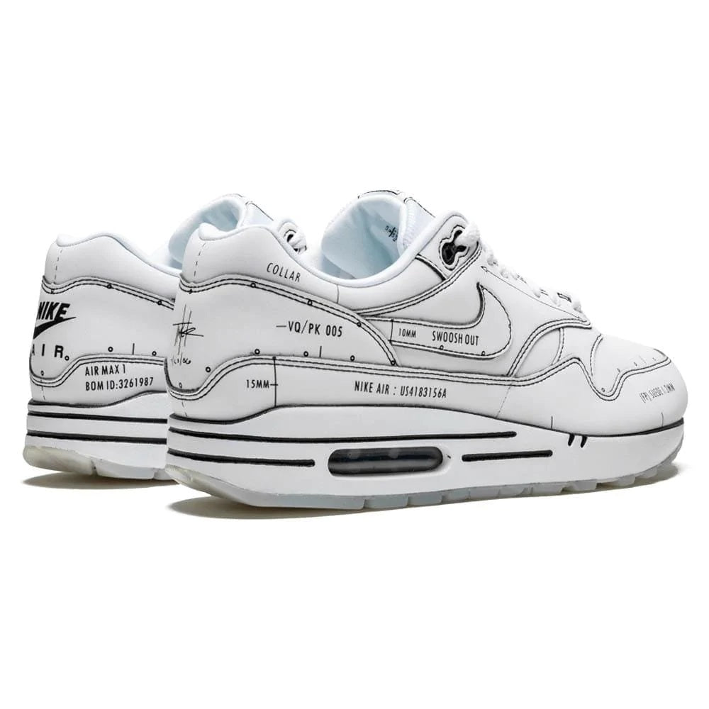 NIKE AIR MAX 1 ‘SKETCH SCHEMATIC – WHITE’