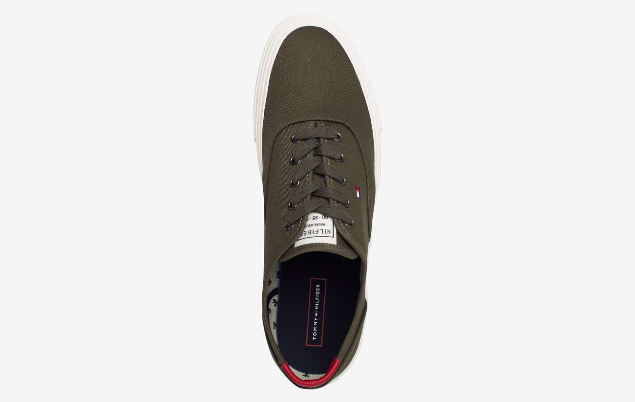 Tommy Hilfiger Core Twill Sneakers | Dark Green