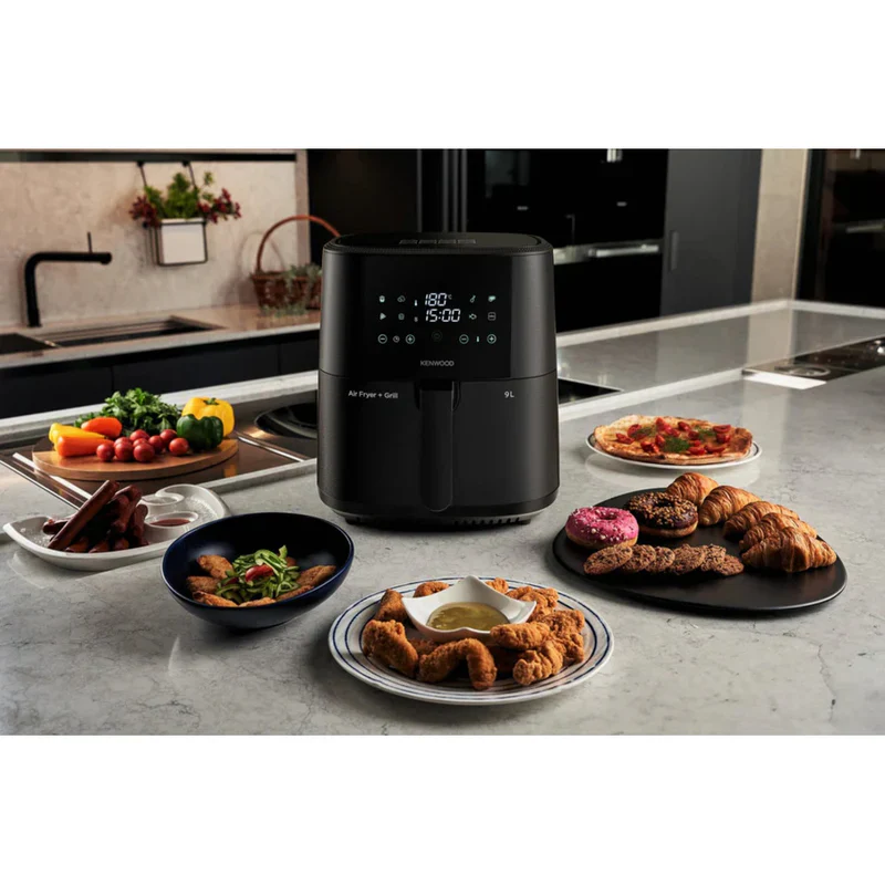 KENWOOD 9 Liters Air Fryer with Grill HFP92 – 000BK GCC