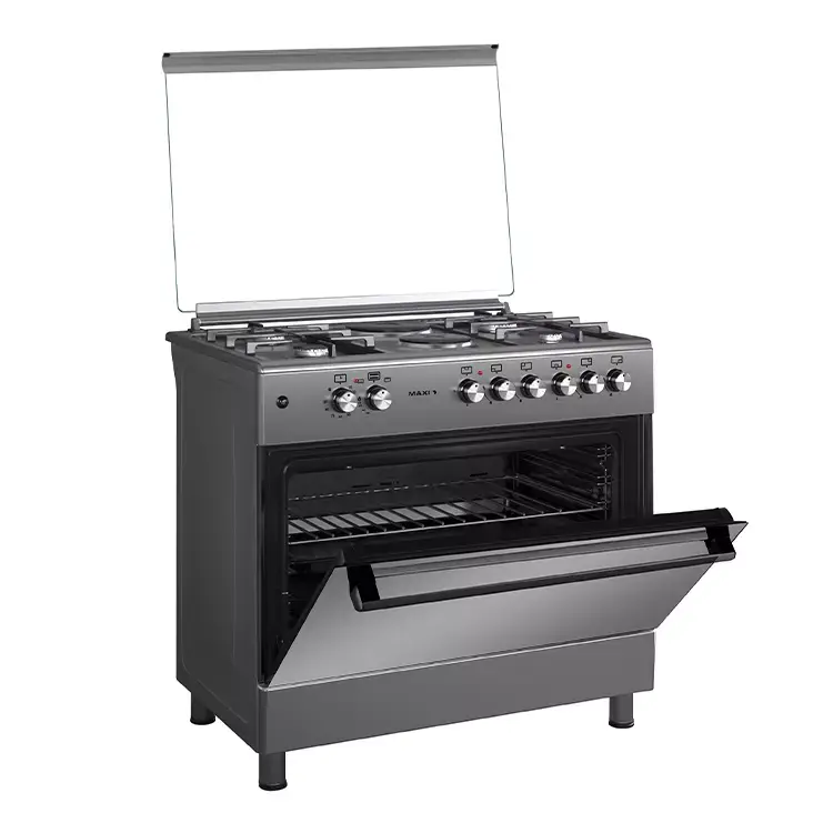 Maxi Gas Cooker 60×90 CM (4+2) Burners Matte Inox (TR)