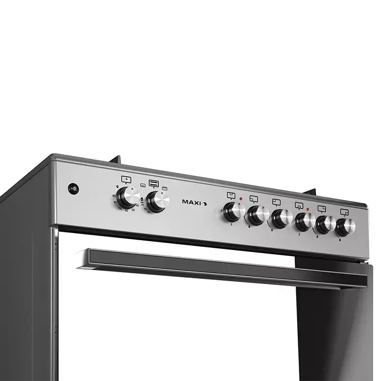 Maxi Gas Cooker 60×90 CM (4+2) Burners Matte Inox (TR)