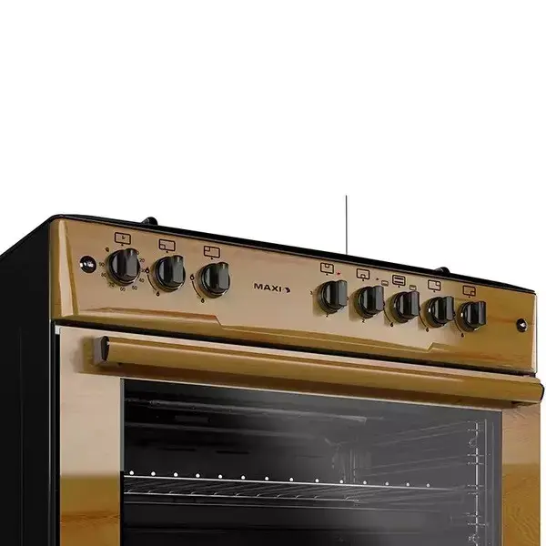 Maxi Gas Cooker 60×90 CM (4+2) Burners Wood