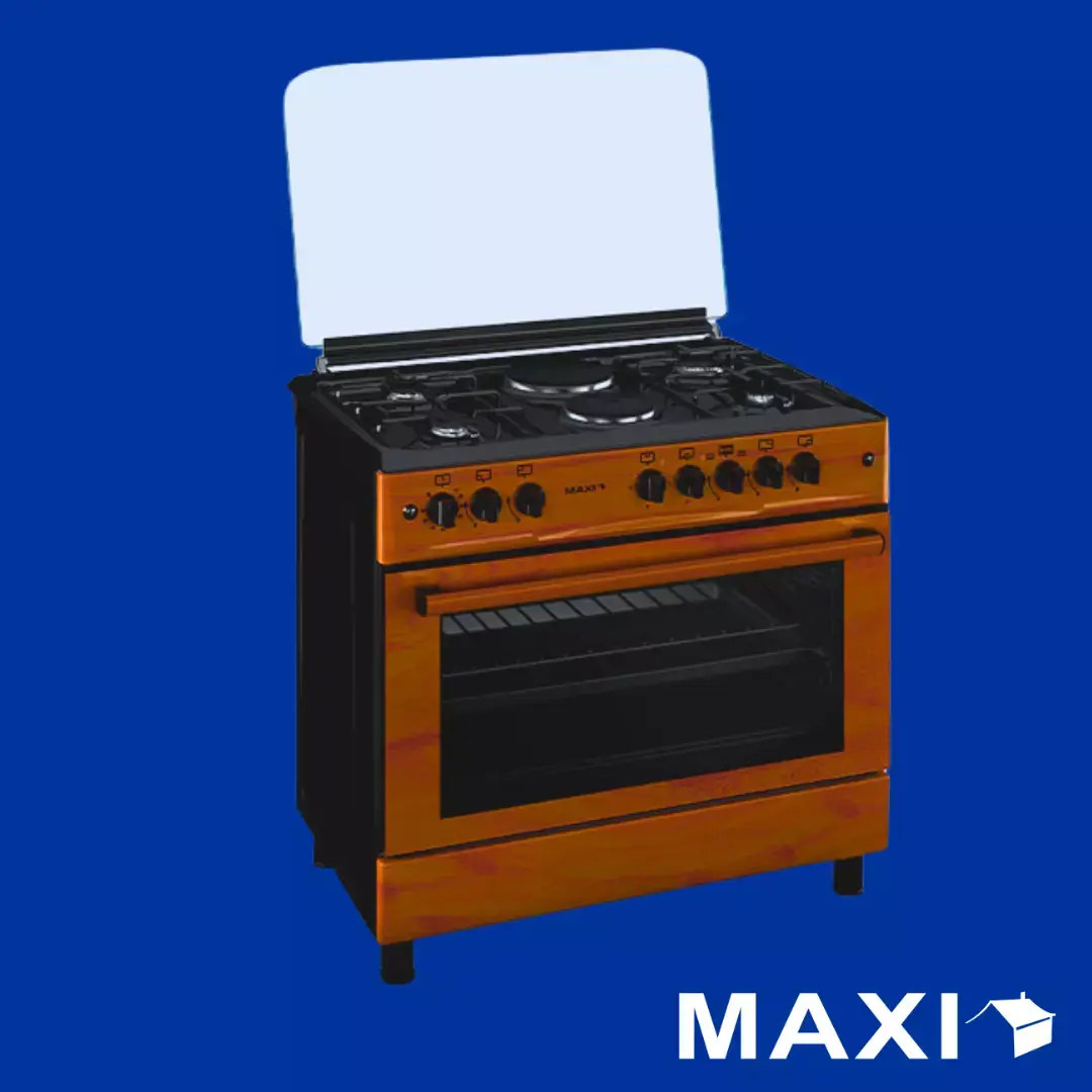 Maxi Gas Cooker 60×90 CM (4+2) Burners Wood