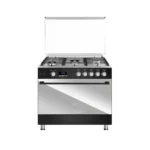 Maxi Gas Cooker 60×90 CM (5) Burners Shine Line Black & Inox (FK962DSP)