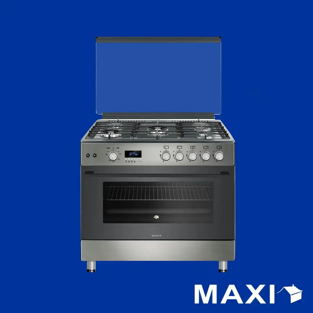 Maxi Gas Cooker 60×90 CM (5) Burners Shine Line Grey (FK962DGD)