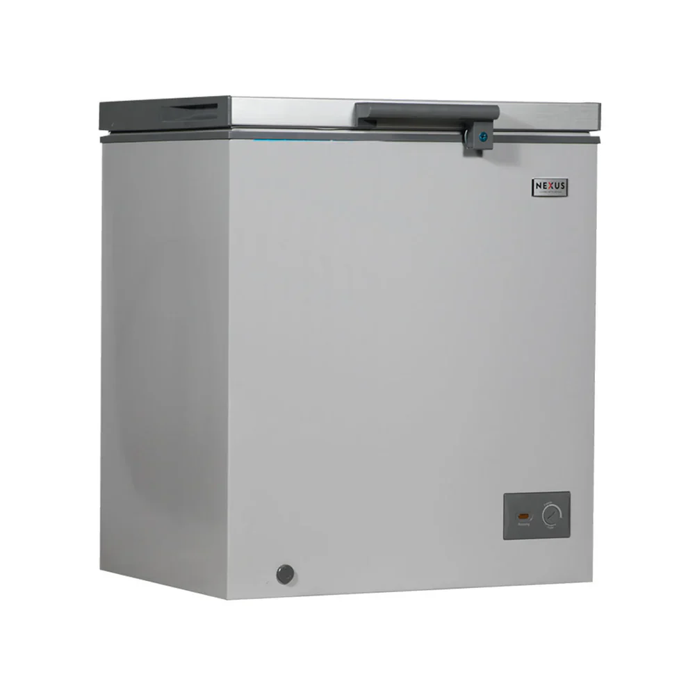 Nexus NX-160HEI 150 Litres Inverter Chest Freezer Metallic Grey
