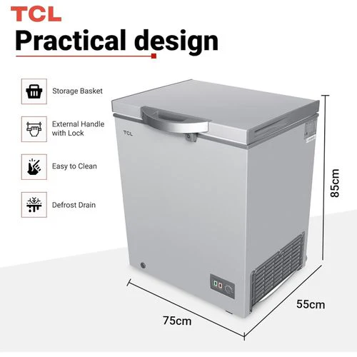 TCL 106 Liters Chest Freezer F131CFSL