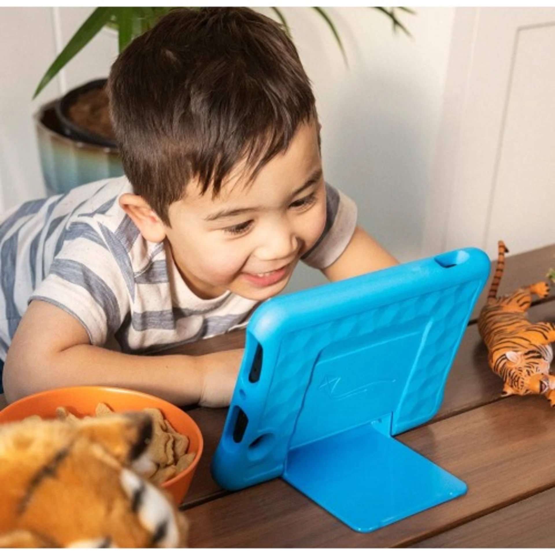 Amazon Fire 7 Kids Tablet – 7″ Display – Ages 3-7 – 16 Gb – 2019 Release – Blue Kid-proof Case