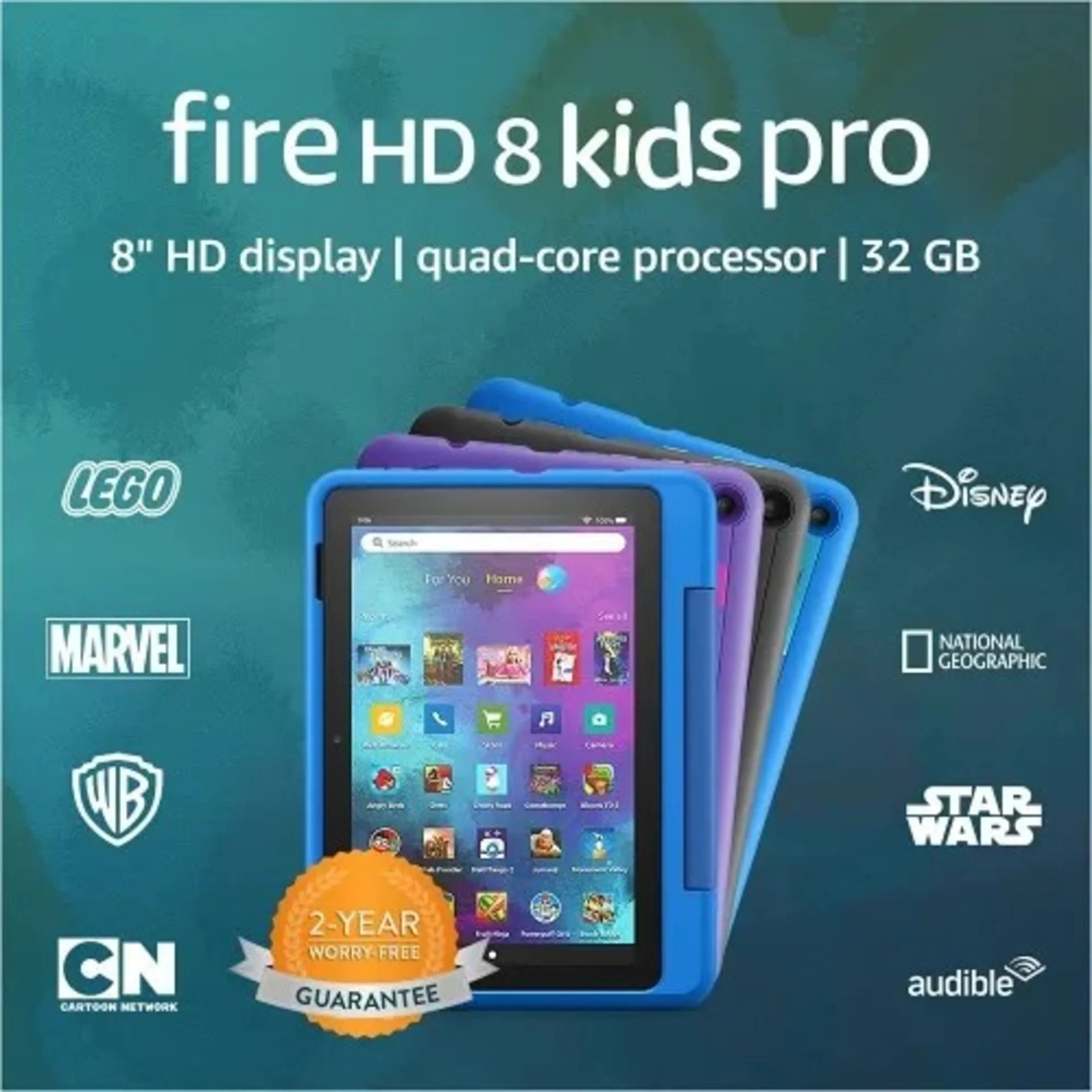 Amazon Fire Hd 8 Kids Pro Tab – 32GB- Black