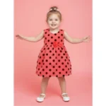 Red Polkadot Children Dress