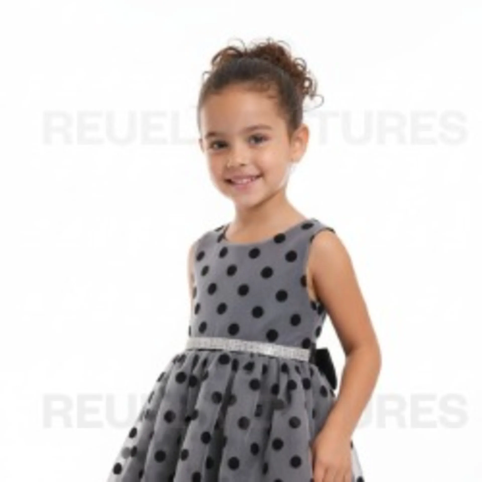Polkadot Sleeveless Children Gown