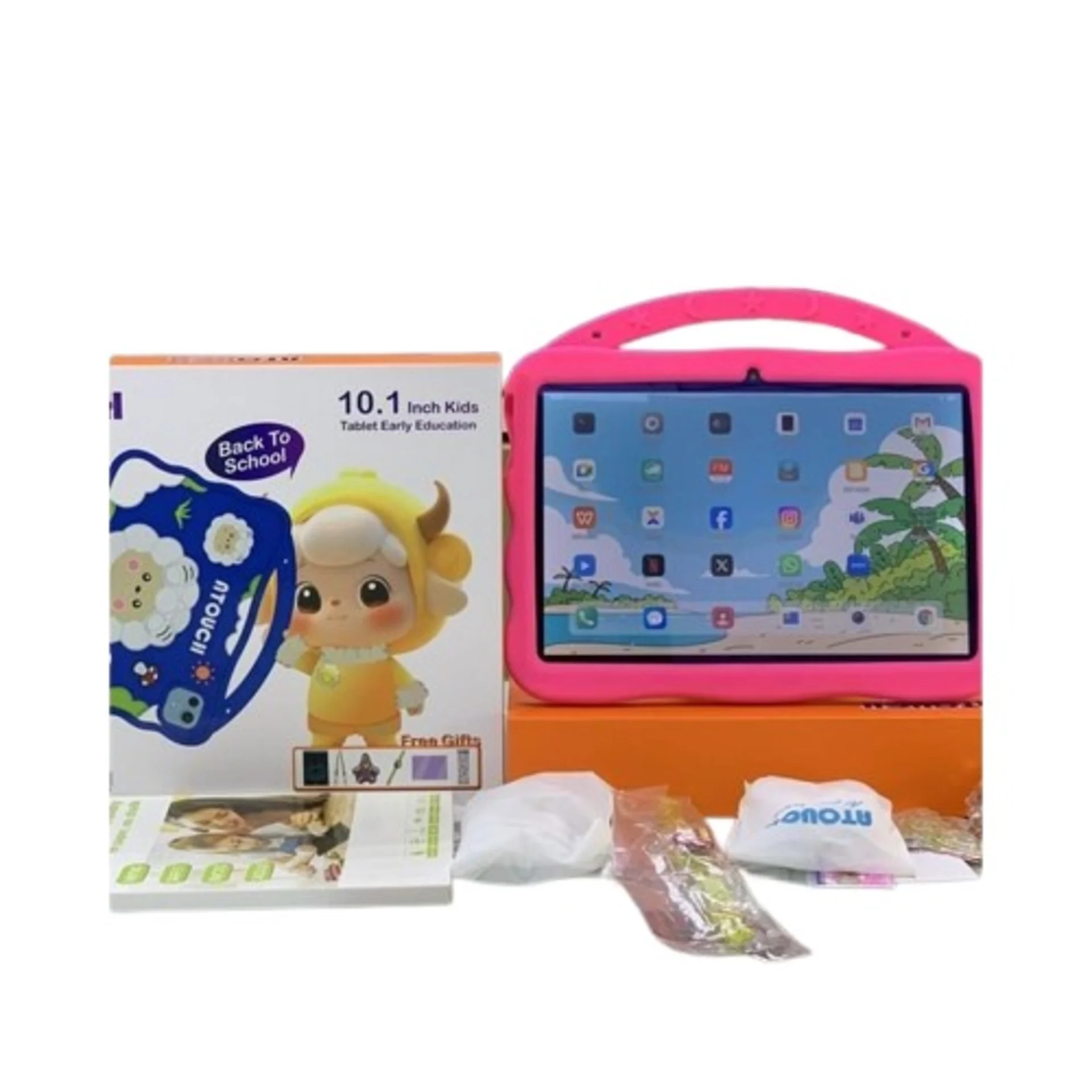 Atouch Ks46 Tablet 10 Inch Android Tablet Kids Education Learning Software 8GB + 256GB