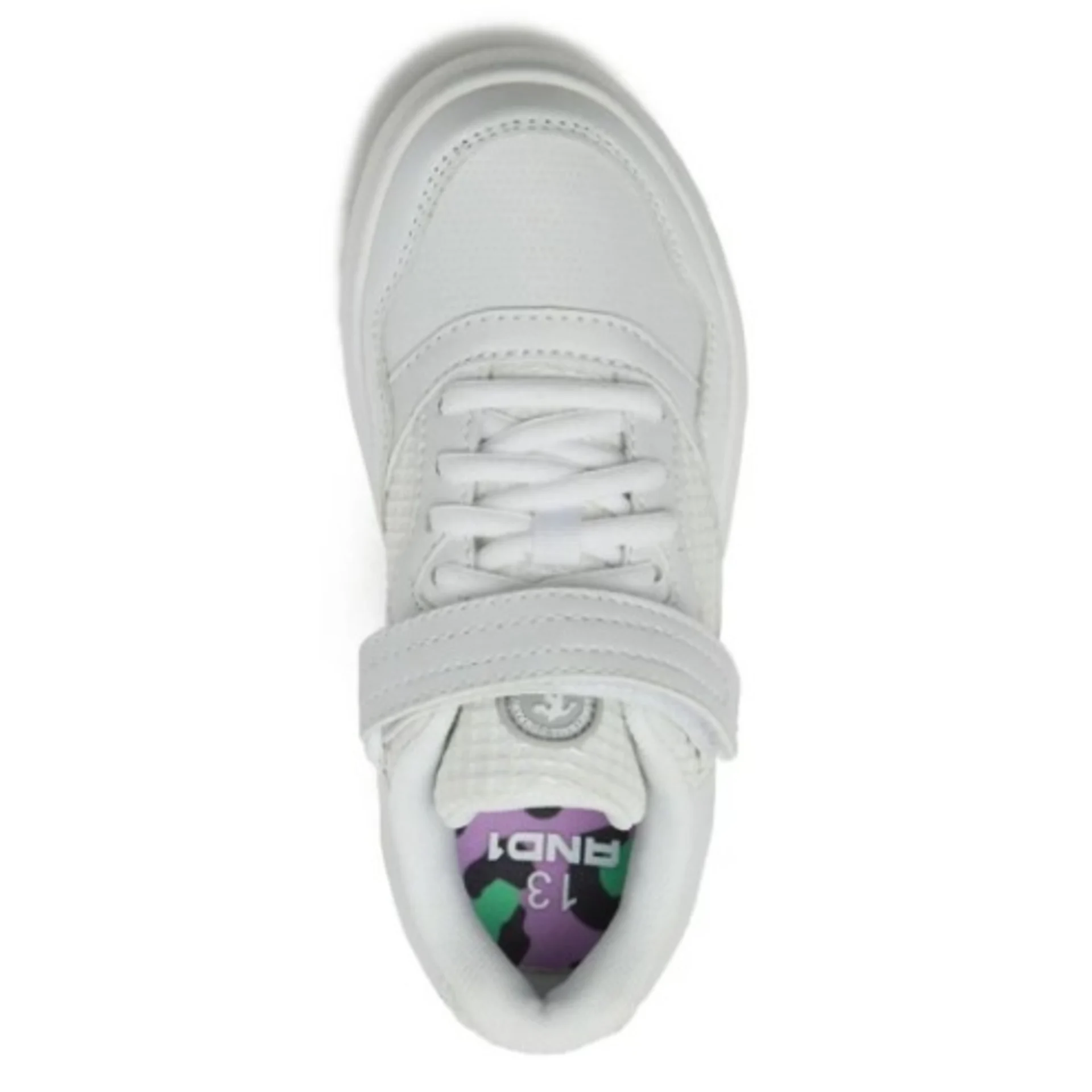 And1 Unisex Low Platform Court Sneakers – White