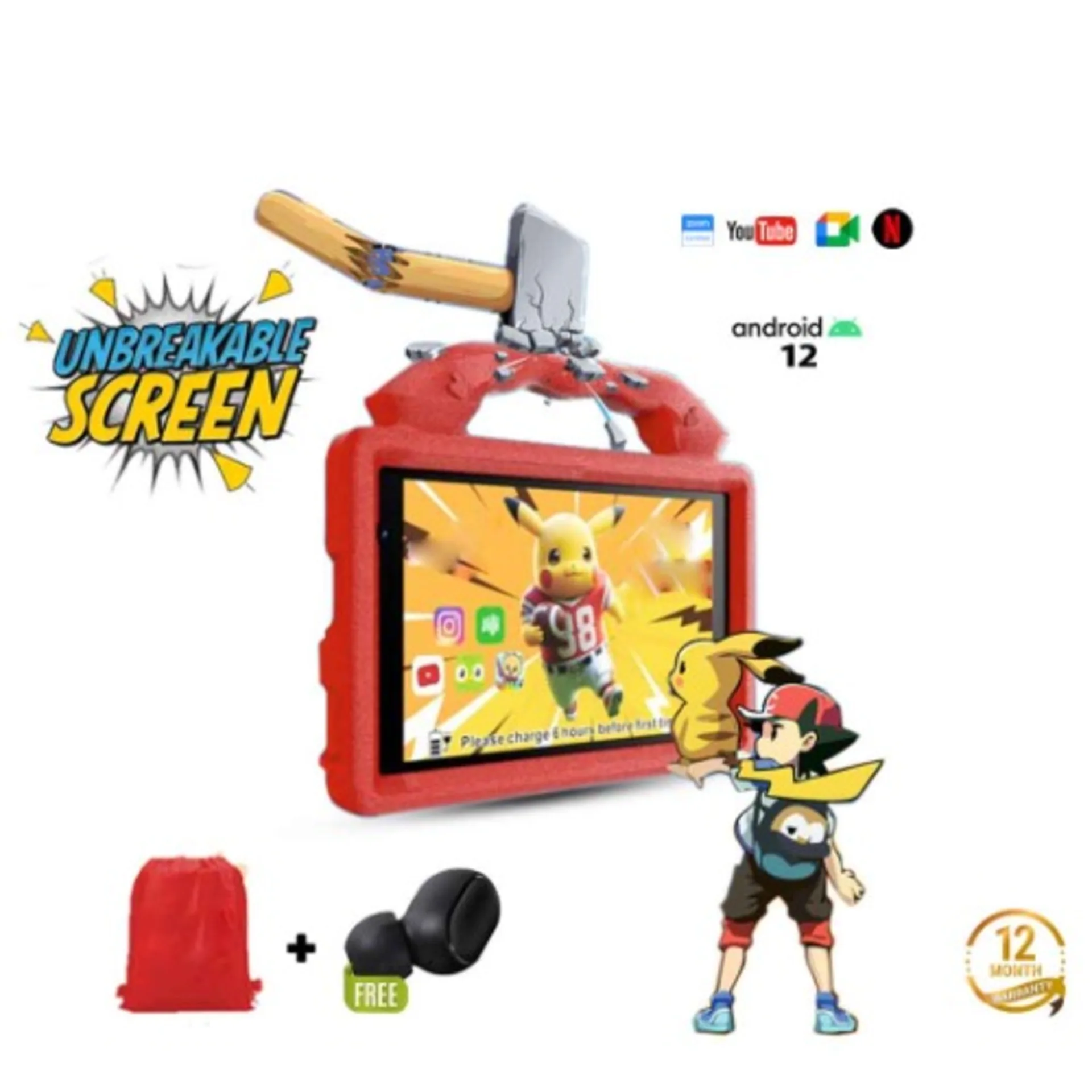 Bebe B88 Master Educational Tablet- 6GB- 256GB Dual Sim Tablet For Kids