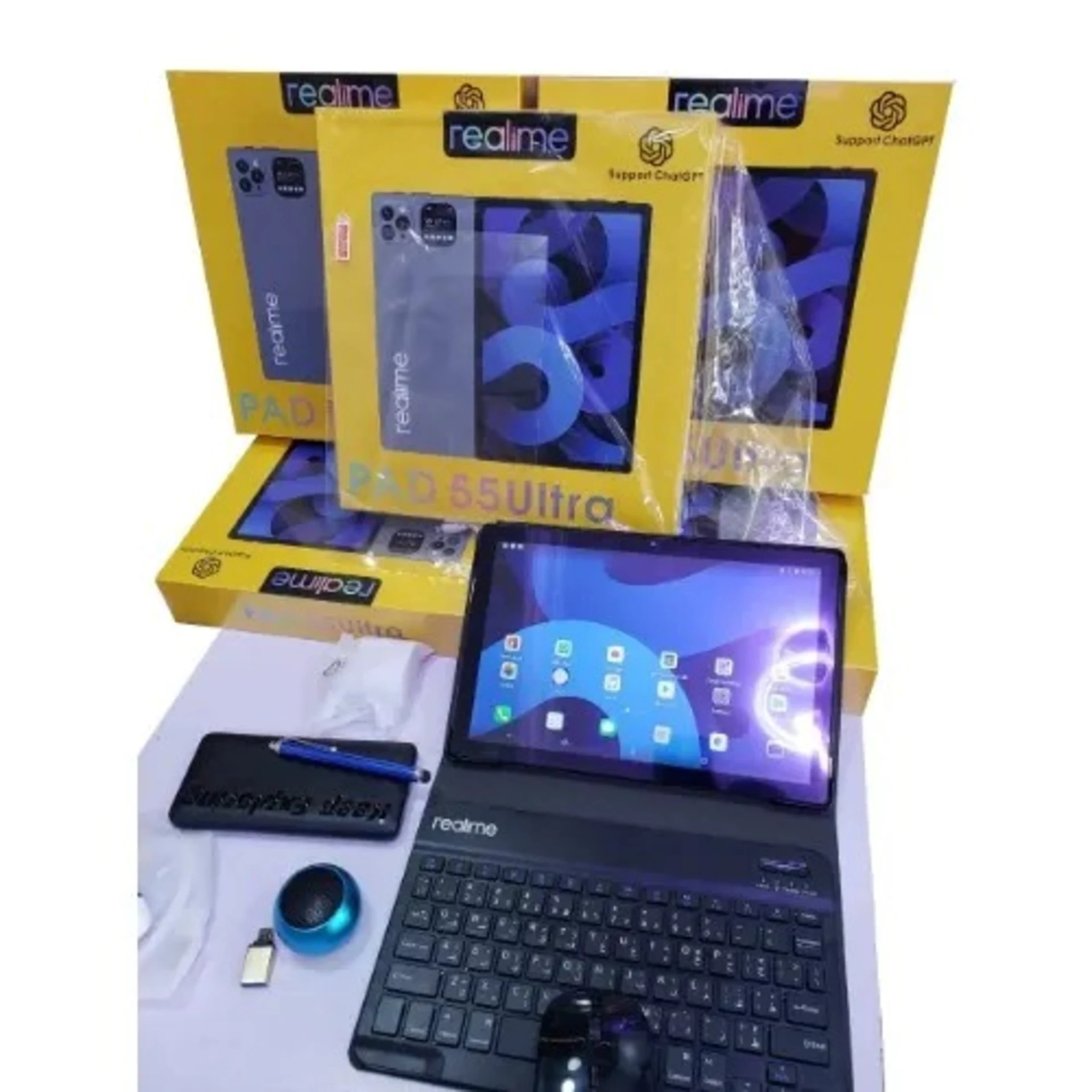 Pad 55 Ultra 5g Tablet With Keyboard – 10.1″ – 512GB ROM – 8GB RAM – Sim – 10000mAh