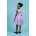 Purple Floral Children Dress