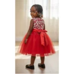 Red Damask Sleeveless Dress