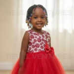 Red Damask Sleeveless Dress