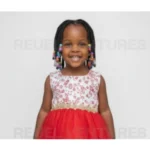 Red Dress With Flowery Damask