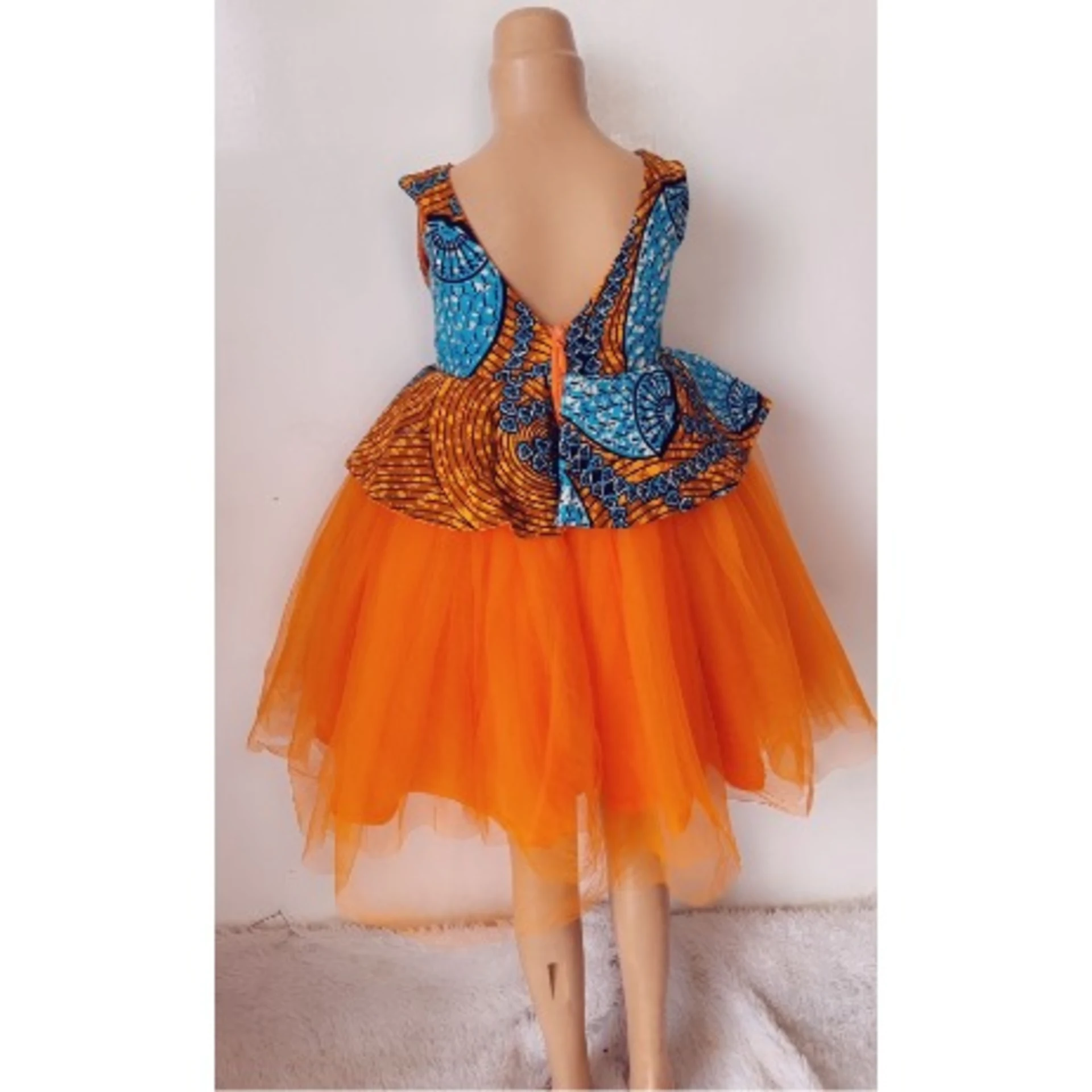 Ankara With Tulle Dress