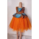 Ankara With Tulle Dress