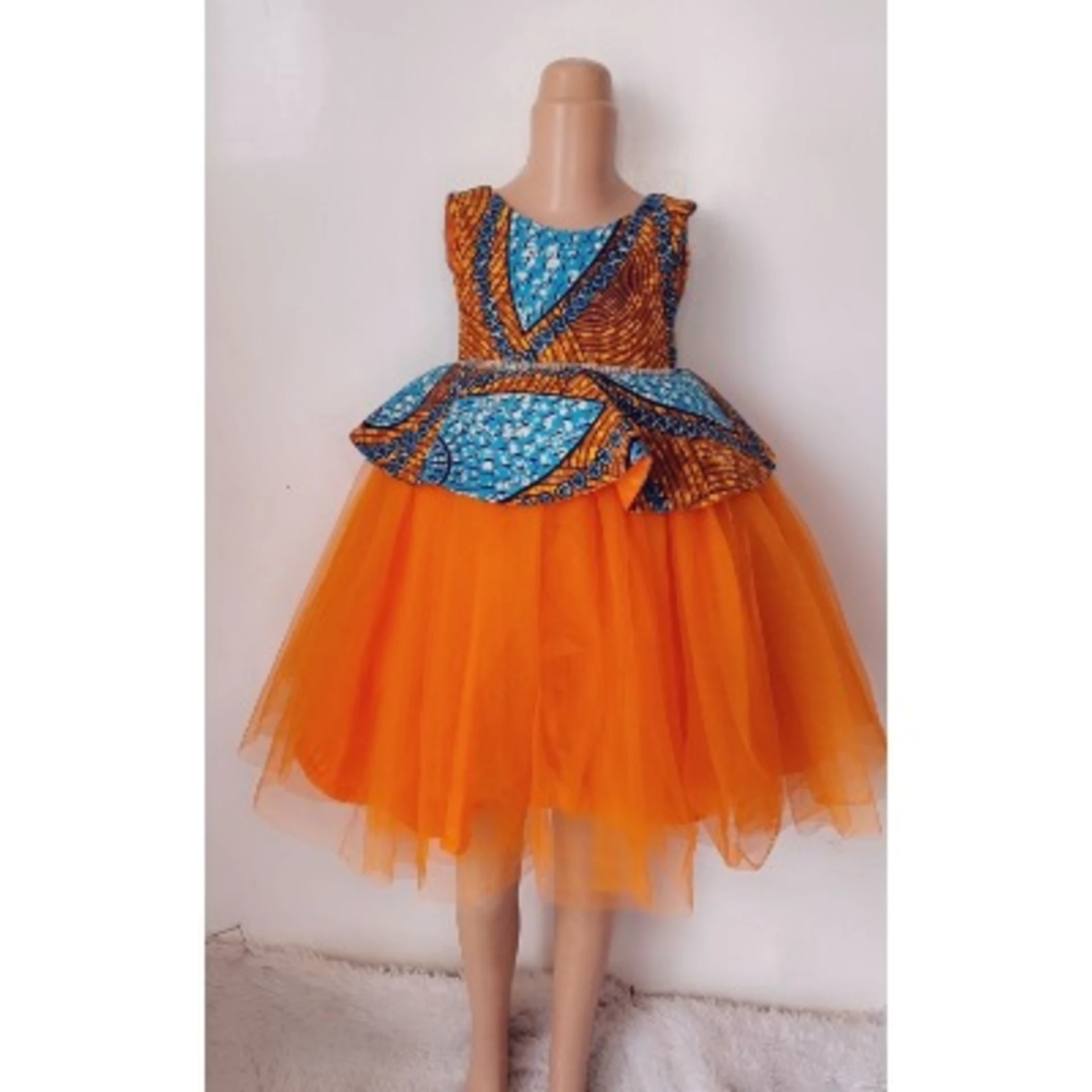 Ankara With Tulle Dress