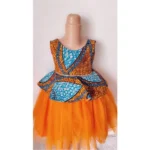 Ankara With Tulle Dress