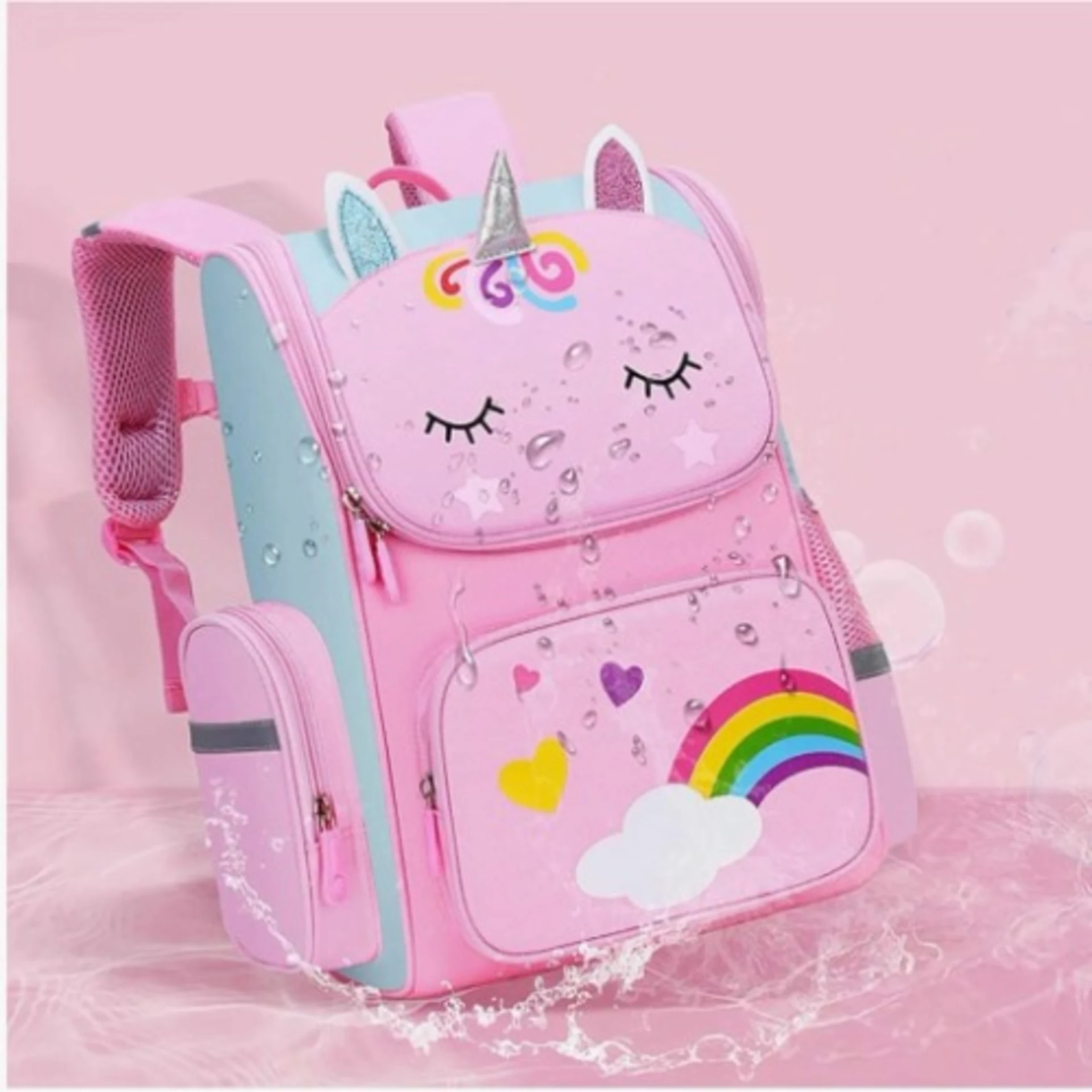 Unicorn School Backpack – Pink