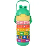 Spin Fun Insulated Mathematics Vacuum Kids Water Bottle -green
