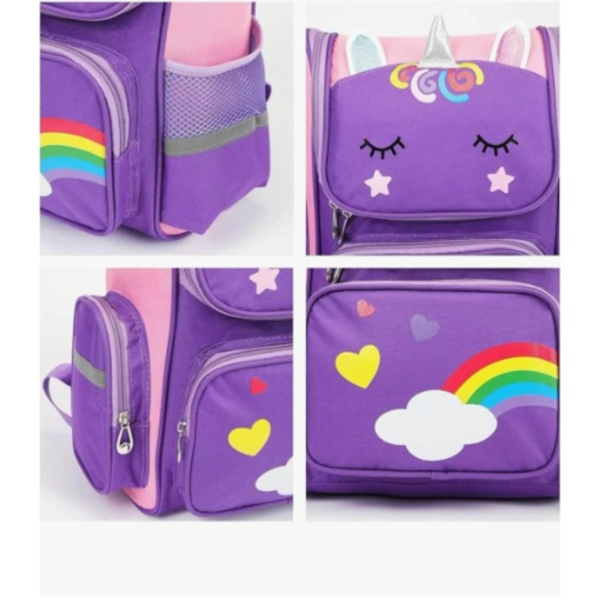 Large Unicorn Backpack- Purple