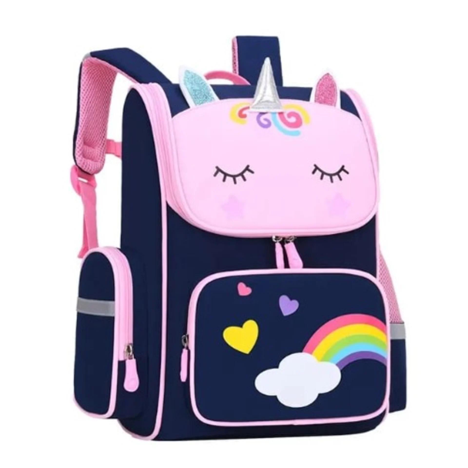 Large Unicorn Backpack- Blue