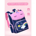 Large Unicorn Backpack- Blue